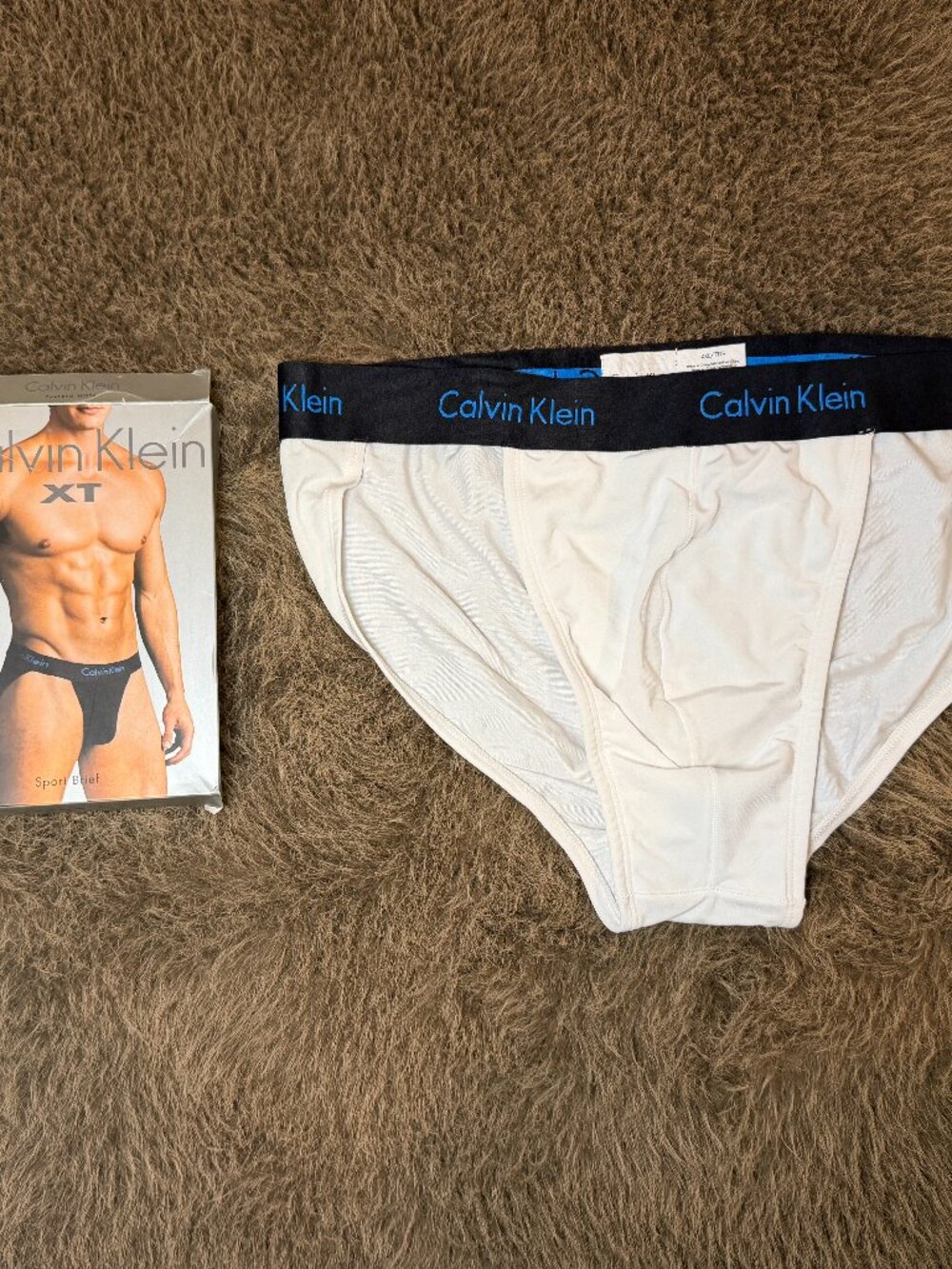 Vintage Calvin Klein XT Sport Brief XL White CoolMax NIB Y2K